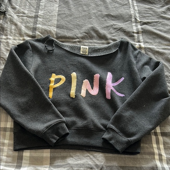 PINK Victoria's Secret Sweaters - PINK VS Crop Sweater